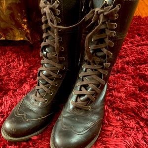 Timberland zip up and lace up boots